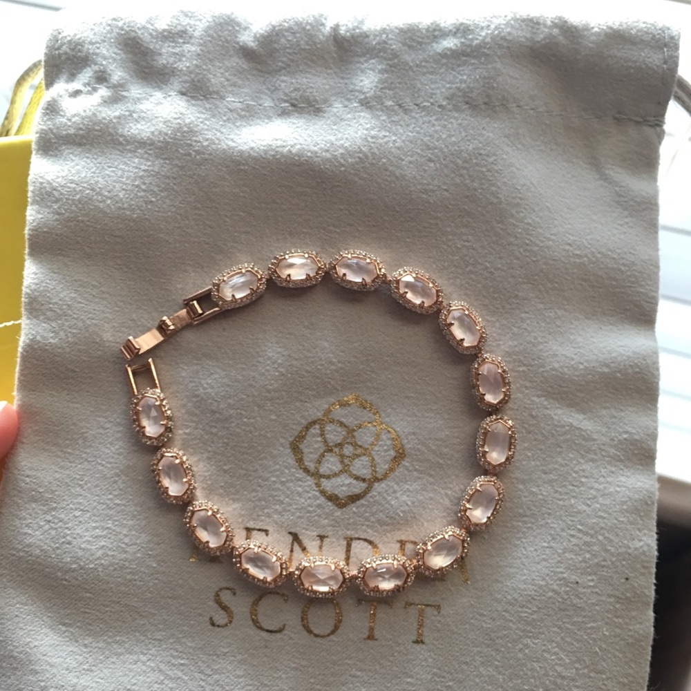 Kendra Scott Cole Rose Gold and Ivory bracelet